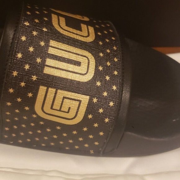 Gucci x SEGA Slides Gold/Black - Size 8 NWB main image 4